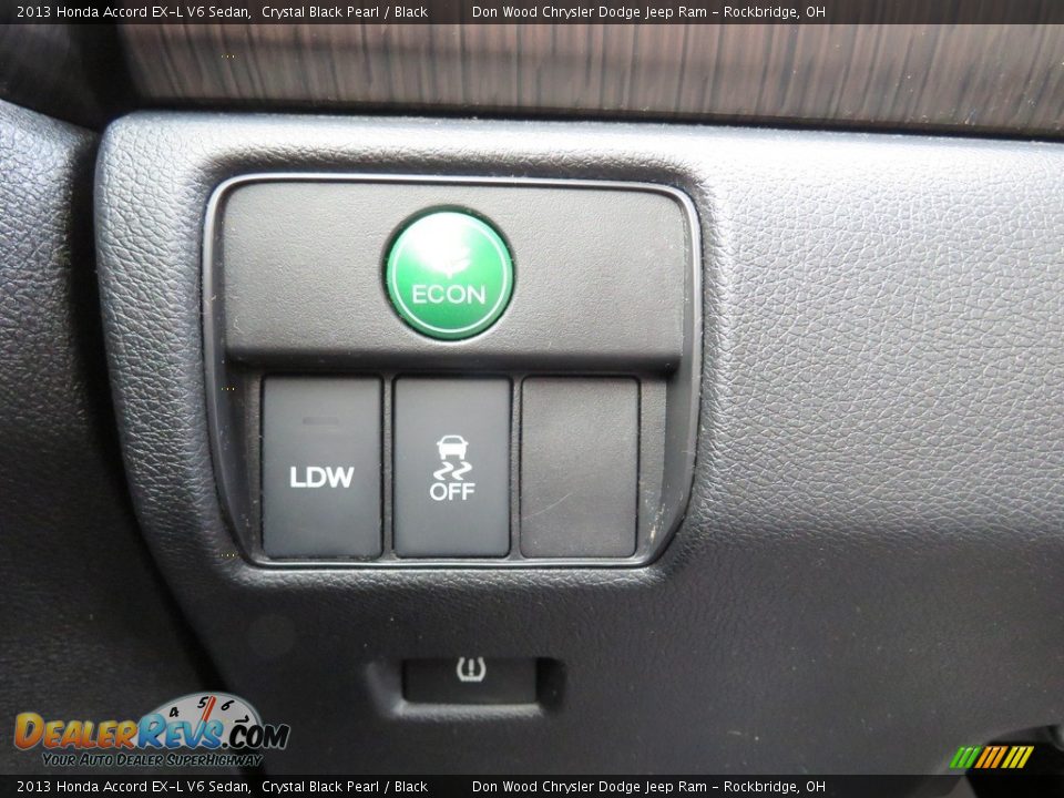 2013 Honda Accord EX-L V6 Sedan Crystal Black Pearl / Black Photo #23