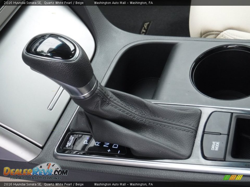 2016 Hyundai Sonata SE Quartz White Pearl / Beige Photo #14