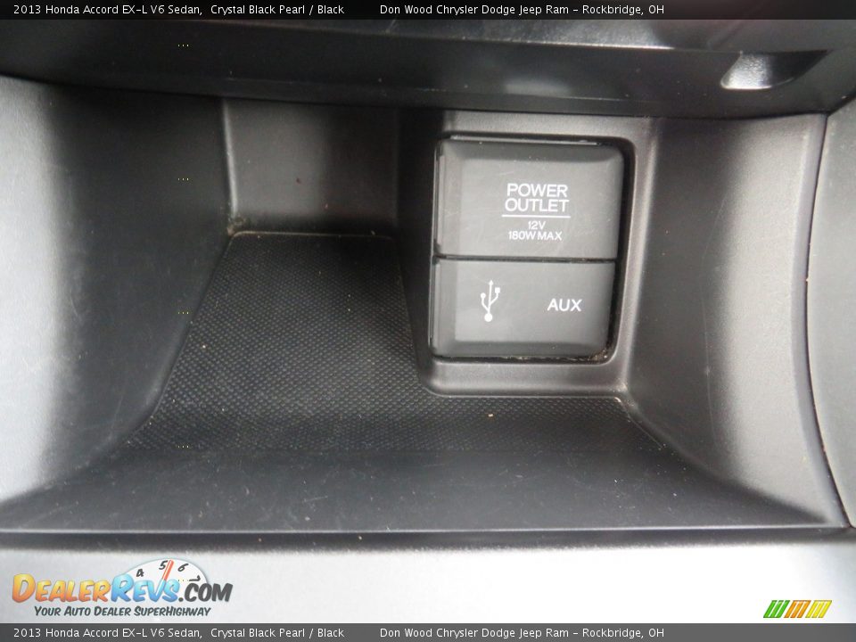 2013 Honda Accord EX-L V6 Sedan Crystal Black Pearl / Black Photo #26