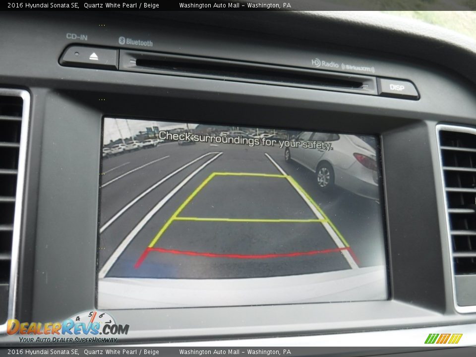 2016 Hyundai Sonata SE Quartz White Pearl / Beige Photo #17