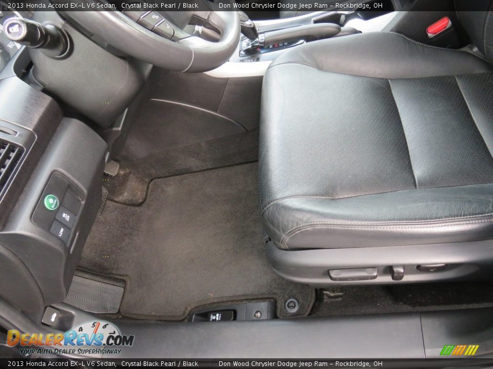 2013 Honda Accord EX-L V6 Sedan Crystal Black Pearl / Black Photo #29