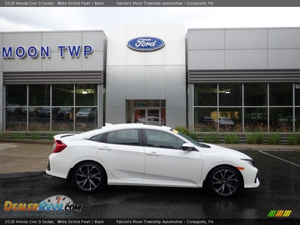 2018 Honda Civic Si Sedan White Orchid Pearl / Black Photo #1