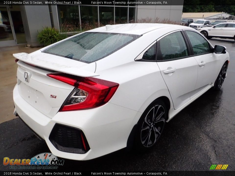2018 Honda Civic Si Sedan White Orchid Pearl / Black Photo #2