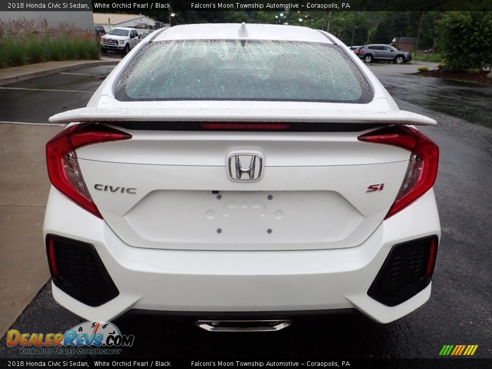 2018 Honda Civic Si Sedan White Orchid Pearl / Black Photo #3