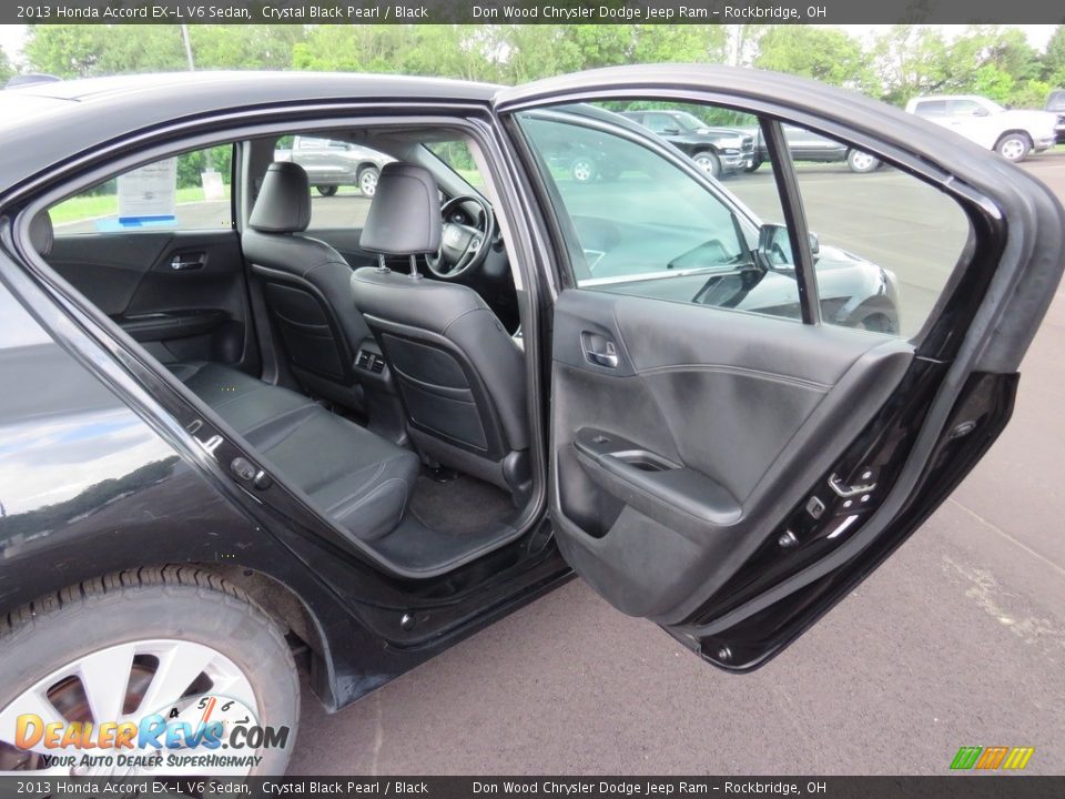 2013 Honda Accord EX-L V6 Sedan Crystal Black Pearl / Black Photo #32