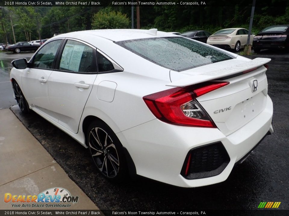 2018 Honda Civic Si Sedan White Orchid Pearl / Black Photo #5