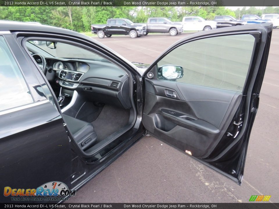 2013 Honda Accord EX-L V6 Sedan Crystal Black Pearl / Black Photo #34