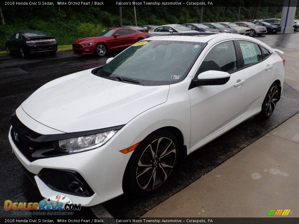 2018 Honda Civic Si Sedan White Orchid Pearl / Black Photo #7