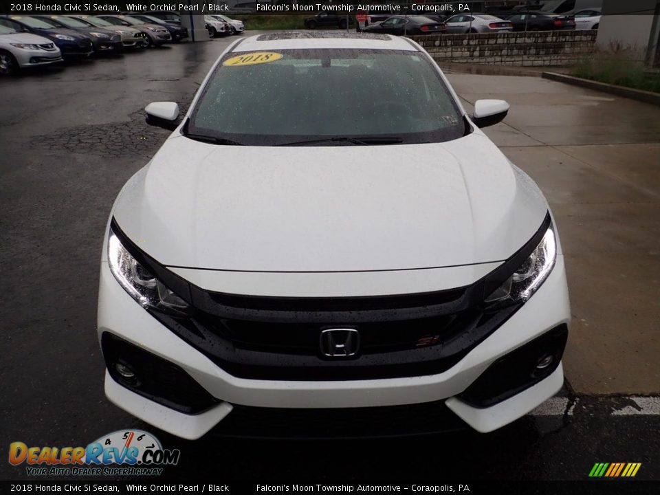2018 Honda Civic Si Sedan White Orchid Pearl / Black Photo #8