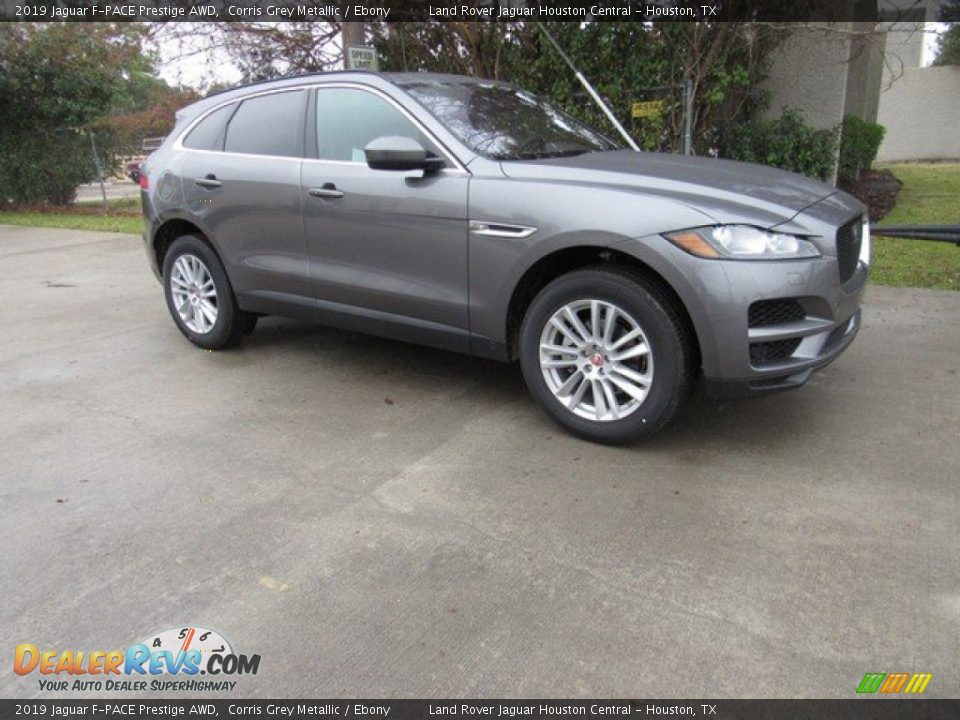 2019 Jaguar F-PACE Prestige AWD Corris Grey Metallic / Ebony Photo #1