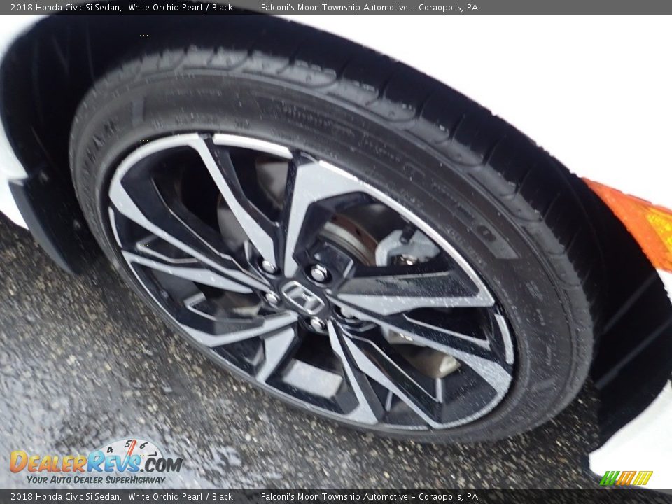 2018 Honda Civic Si Sedan White Orchid Pearl / Black Photo #10