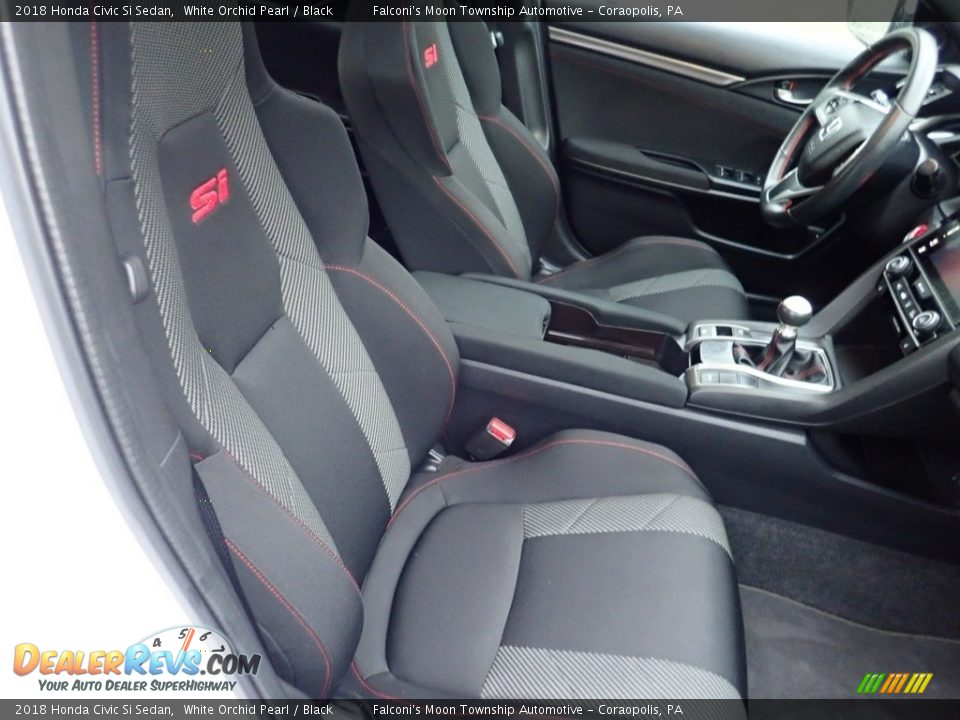 2018 Honda Civic Si Sedan White Orchid Pearl / Black Photo #11