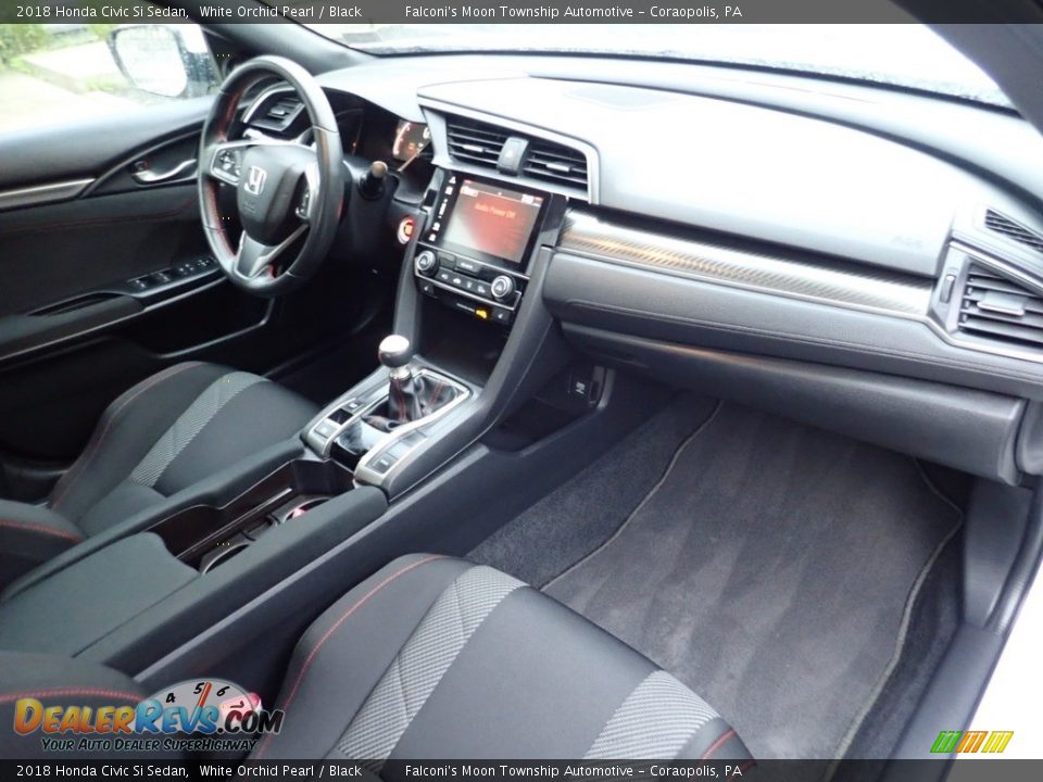 2018 Honda Civic Si Sedan White Orchid Pearl / Black Photo #12