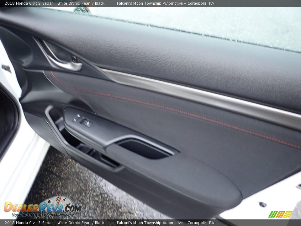 2018 Honda Civic Si Sedan White Orchid Pearl / Black Photo #13