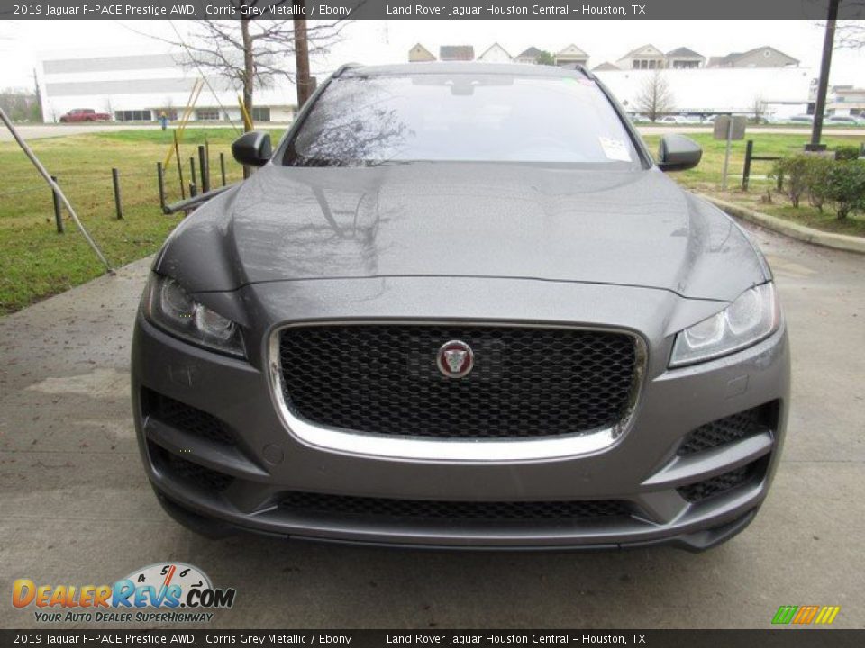 2019 Jaguar F-PACE Prestige AWD Corris Grey Metallic / Ebony Photo #8