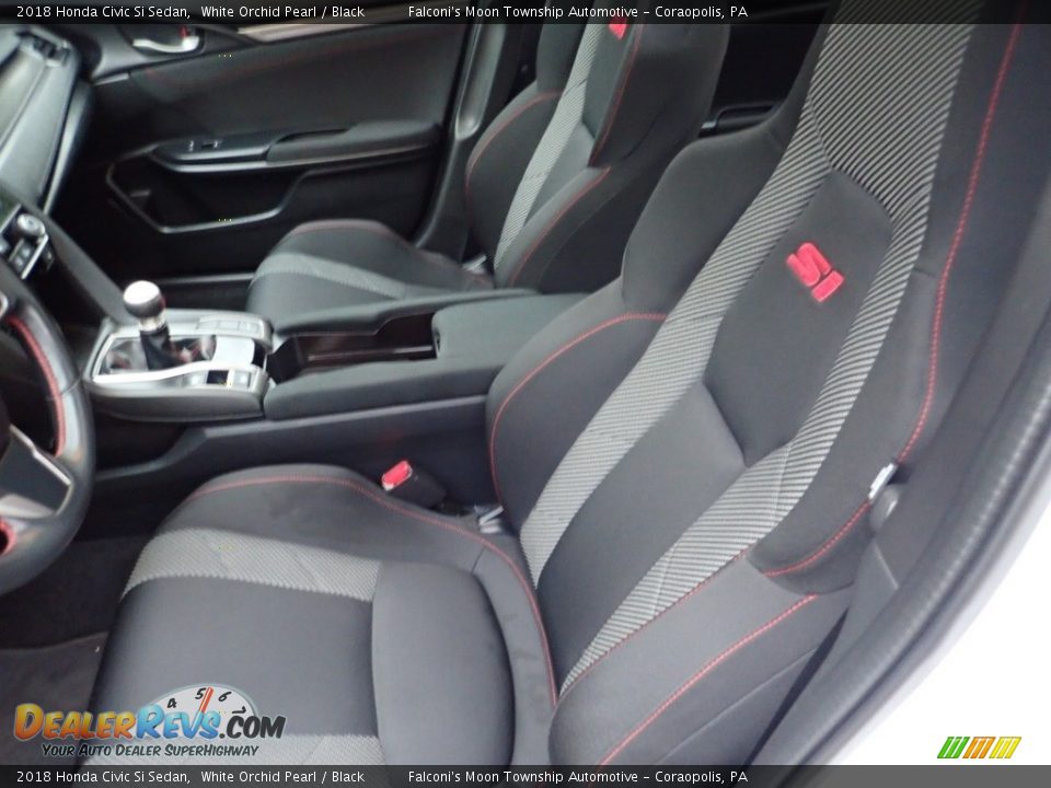 2018 Honda Civic Si Sedan White Orchid Pearl / Black Photo #15