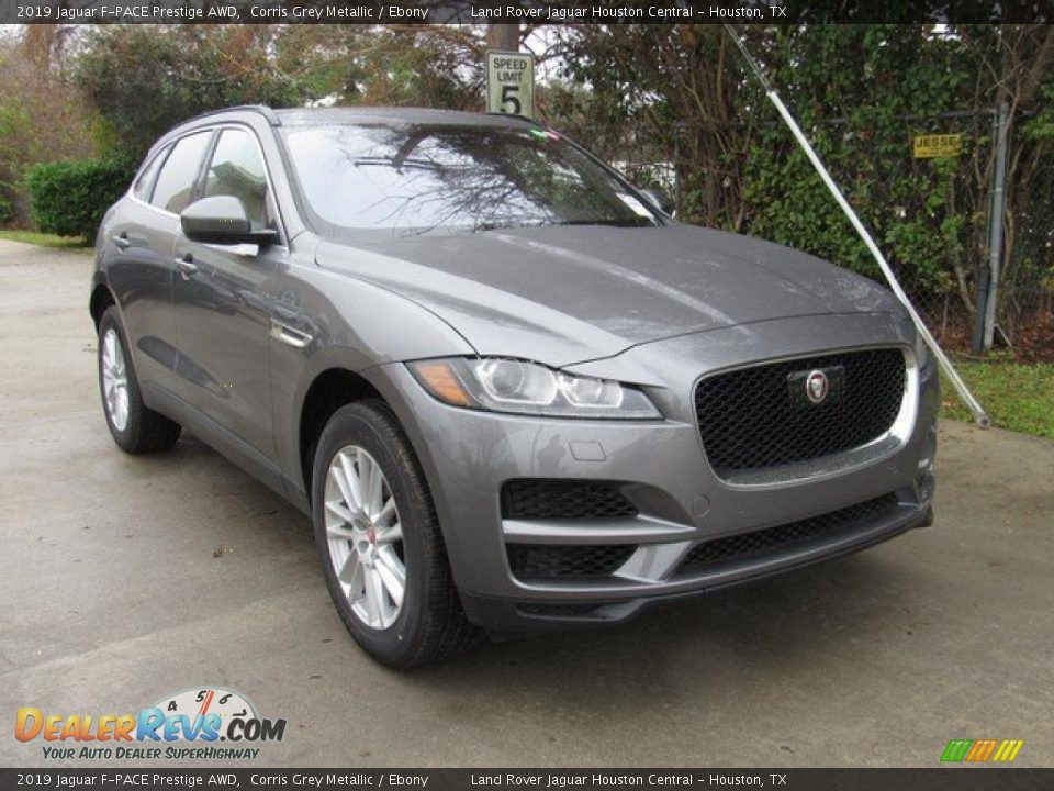 2019 Jaguar F-PACE Prestige AWD Corris Grey Metallic / Ebony Photo #10