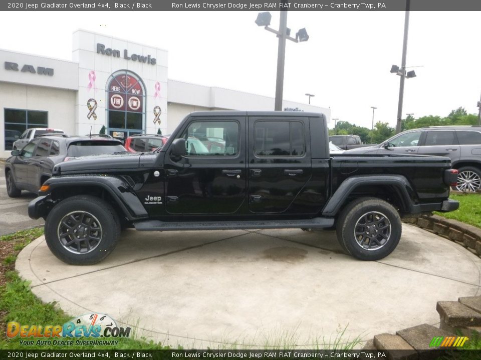 2020 Jeep Gladiator Overland 4x4 Black / Black Photo #2