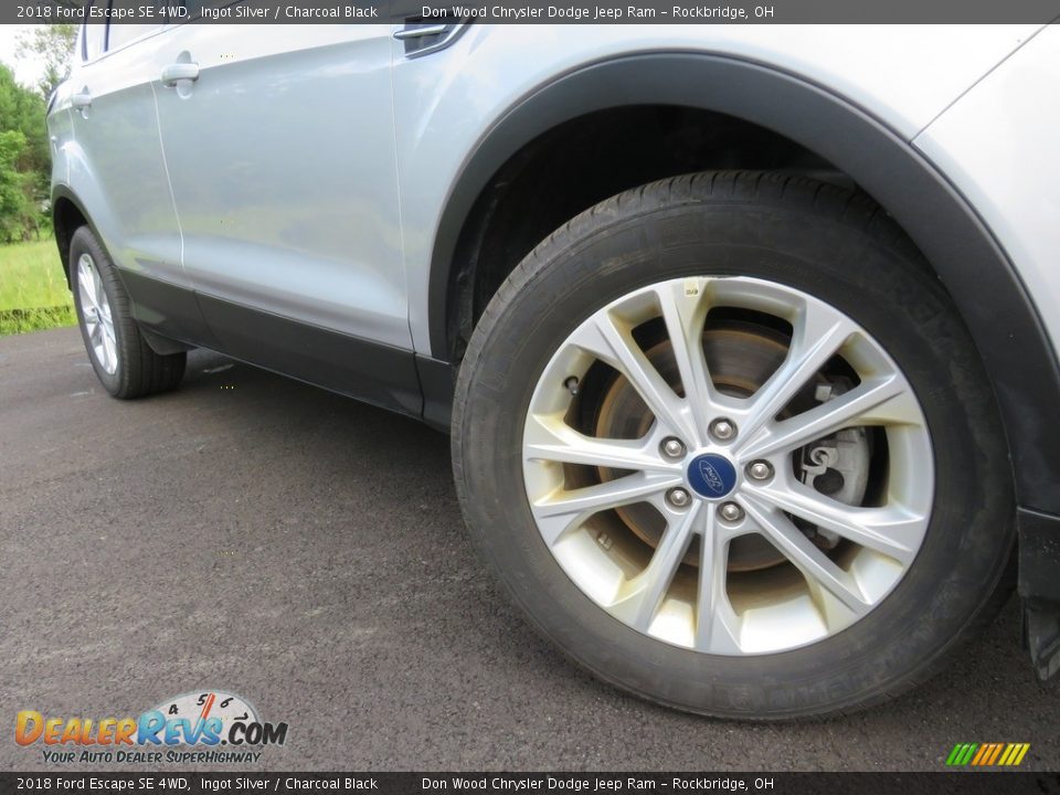 2018 Ford Escape SE 4WD Ingot Silver / Charcoal Black Photo #4