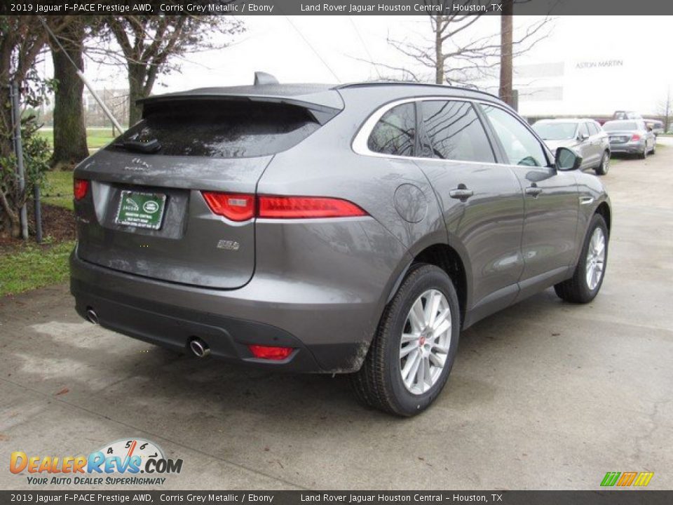 2019 Jaguar F-PACE Prestige AWD Corris Grey Metallic / Ebony Photo #12