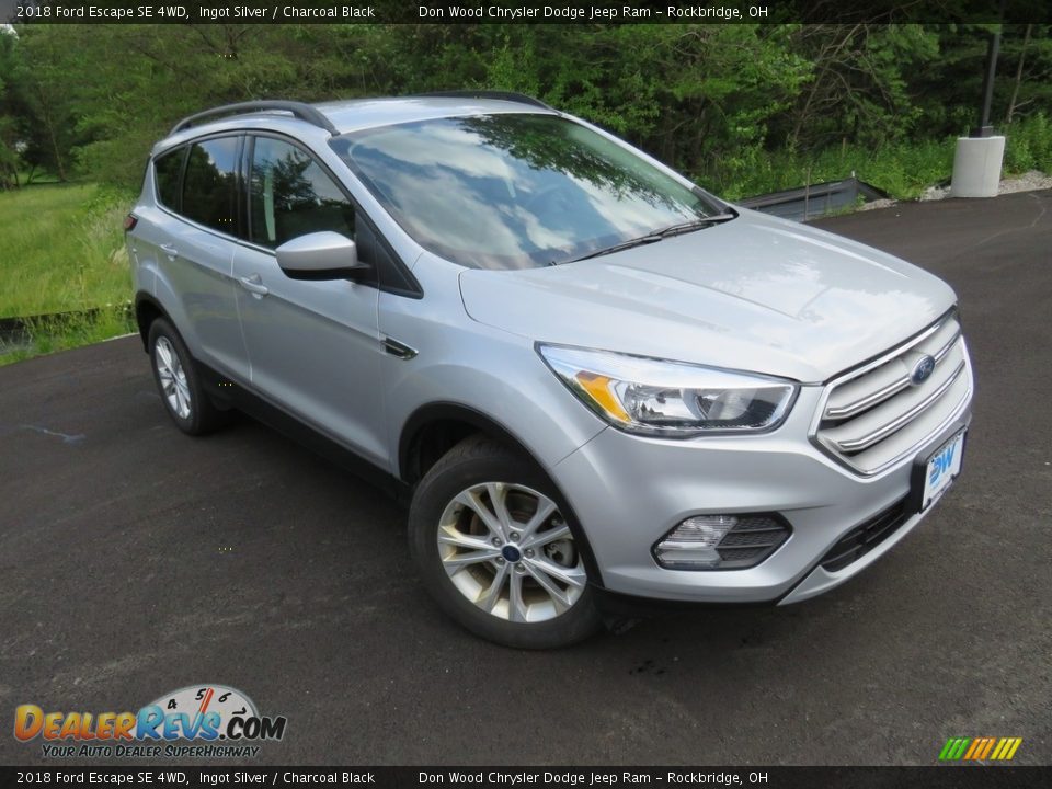 2018 Ford Escape SE 4WD Ingot Silver / Charcoal Black Photo #5