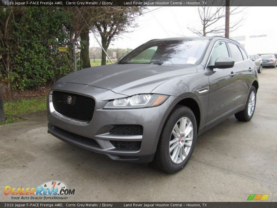 2019 Jaguar F-PACE Prestige AWD Corris Grey Metallic / Ebony Photo #13