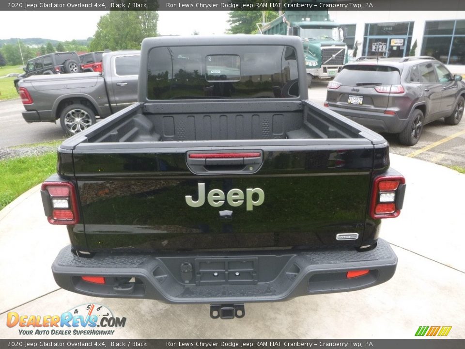 2020 Jeep Gladiator Overland 4x4 Black / Black Photo #4