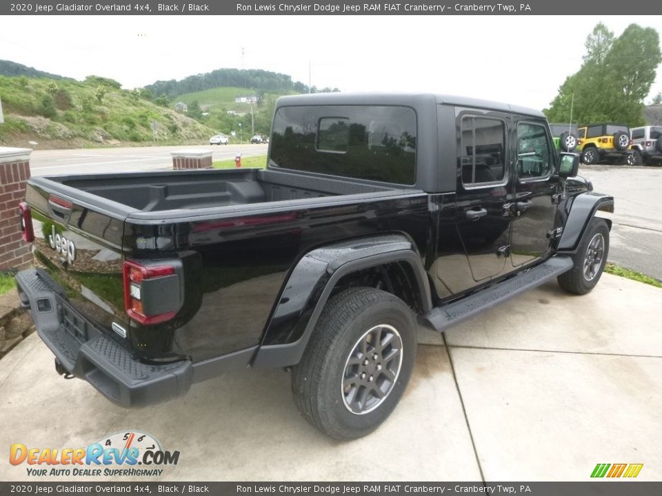 2020 Jeep Gladiator Overland 4x4 Black / Black Photo #5