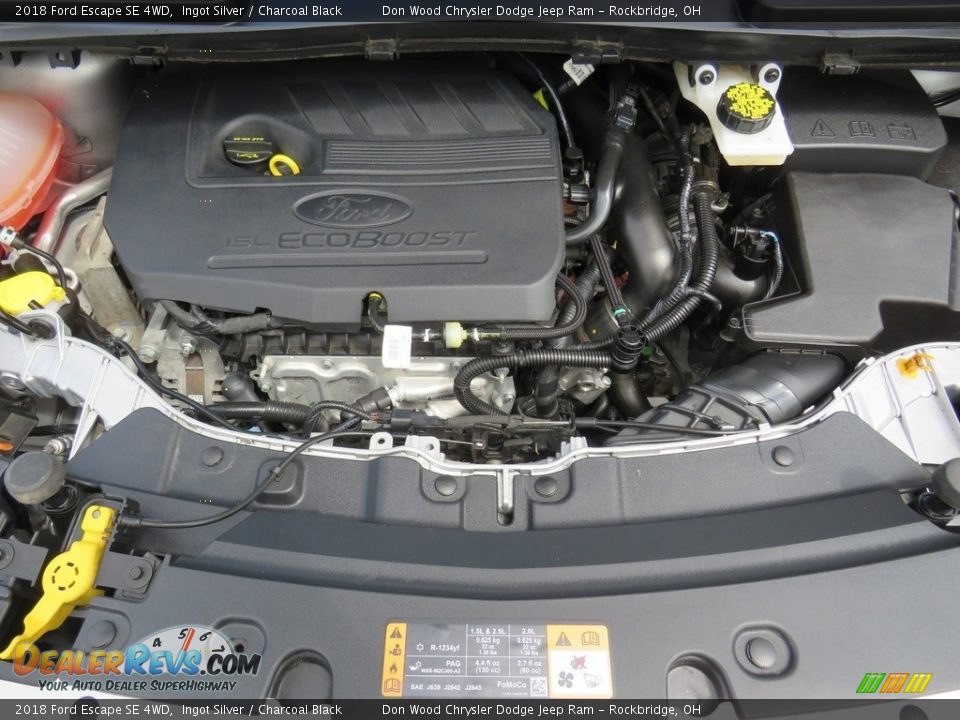 2018 Ford Escape SE 4WD Ingot Silver / Charcoal Black Photo #8