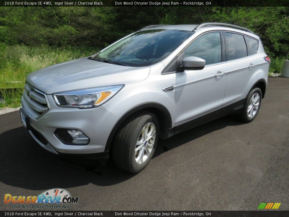 2018 Ford Escape SE 4WD Ingot Silver / Charcoal Black Photo #9
