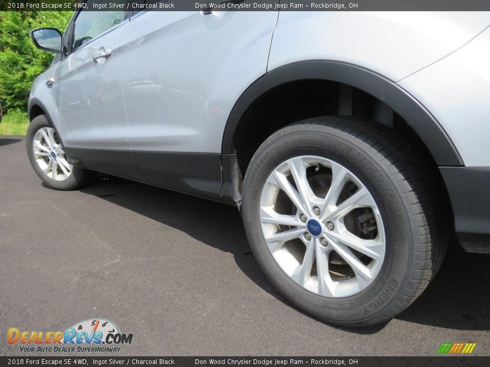 2018 Ford Escape SE 4WD Ingot Silver / Charcoal Black Photo #11