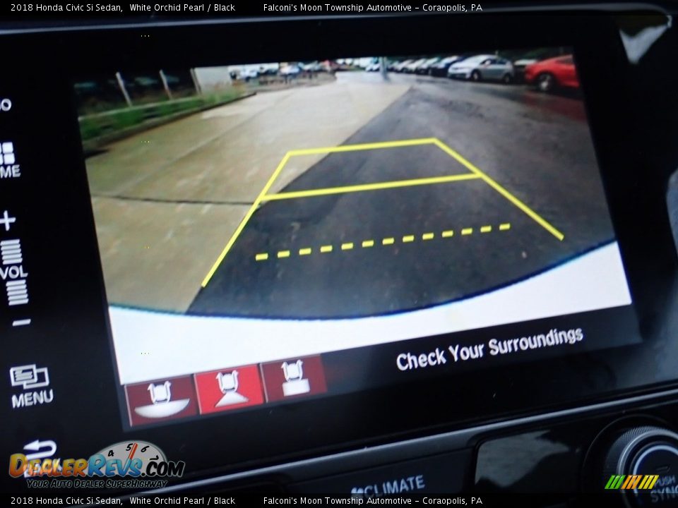 2018 Honda Civic Si Sedan White Orchid Pearl / Black Photo #25