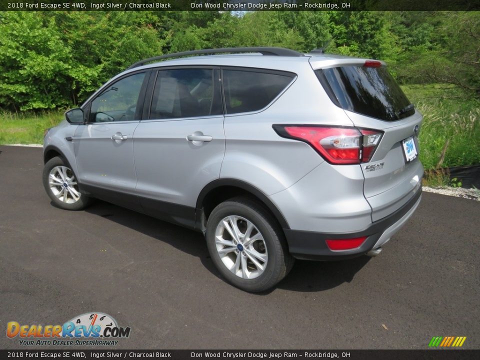 2018 Ford Escape SE 4WD Ingot Silver / Charcoal Black Photo #12