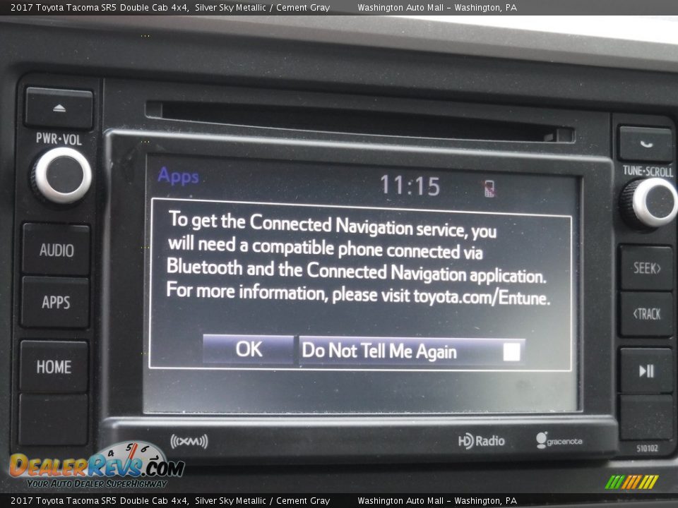 2017 Toyota Tacoma SR5 Double Cab 4x4 Silver Sky Metallic / Cement Gray Photo #20