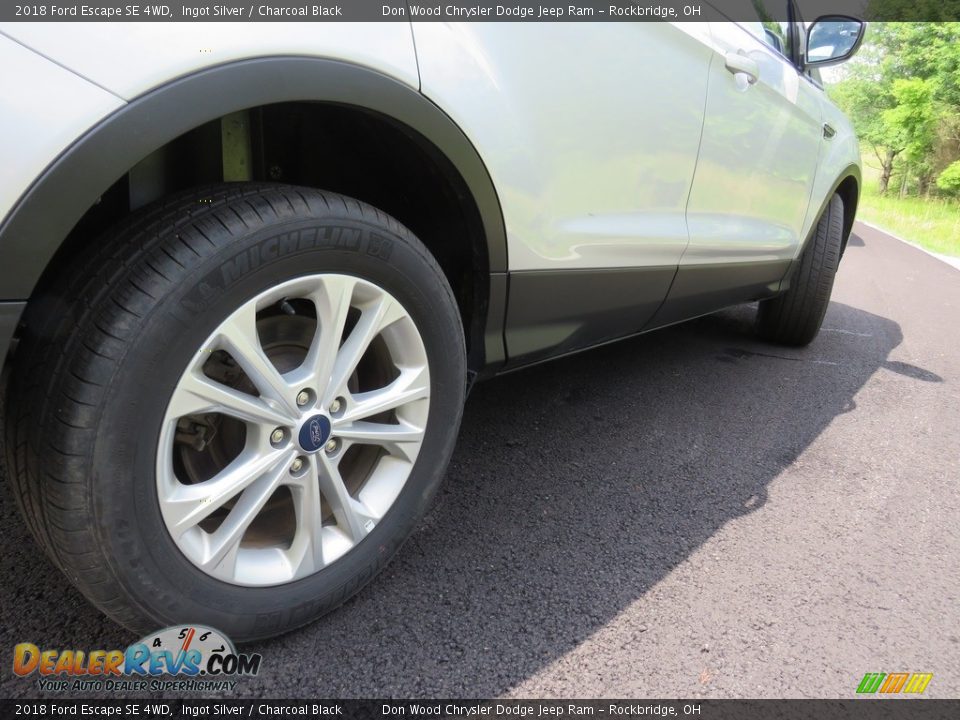 2018 Ford Escape SE 4WD Ingot Silver / Charcoal Black Photo #17