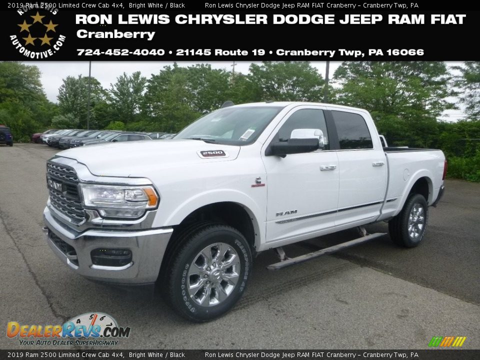 2019 Ram 2500 Limited Crew Cab 4x4 Bright White / Black Photo #1