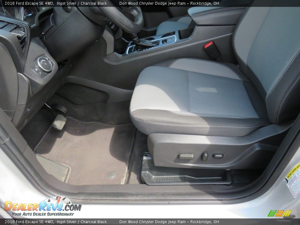 2018 Ford Escape SE 4WD Ingot Silver / Charcoal Black Photo #21