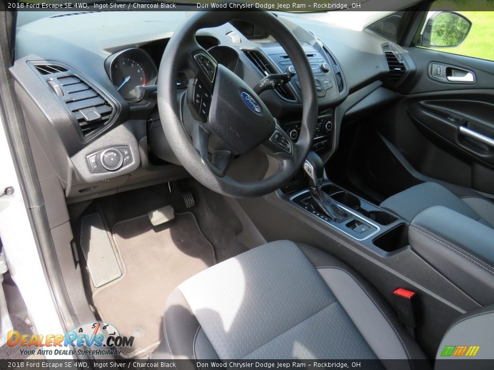 2018 Ford Escape SE 4WD Ingot Silver / Charcoal Black Photo #22