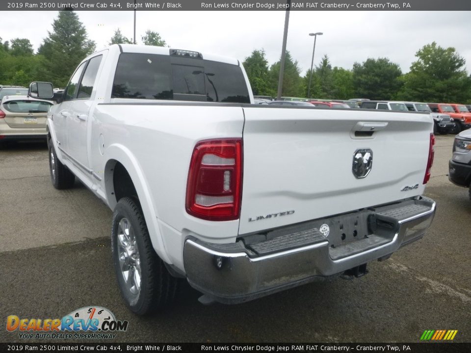 2019 Ram 2500 Limited Crew Cab 4x4 Bright White / Black Photo #3