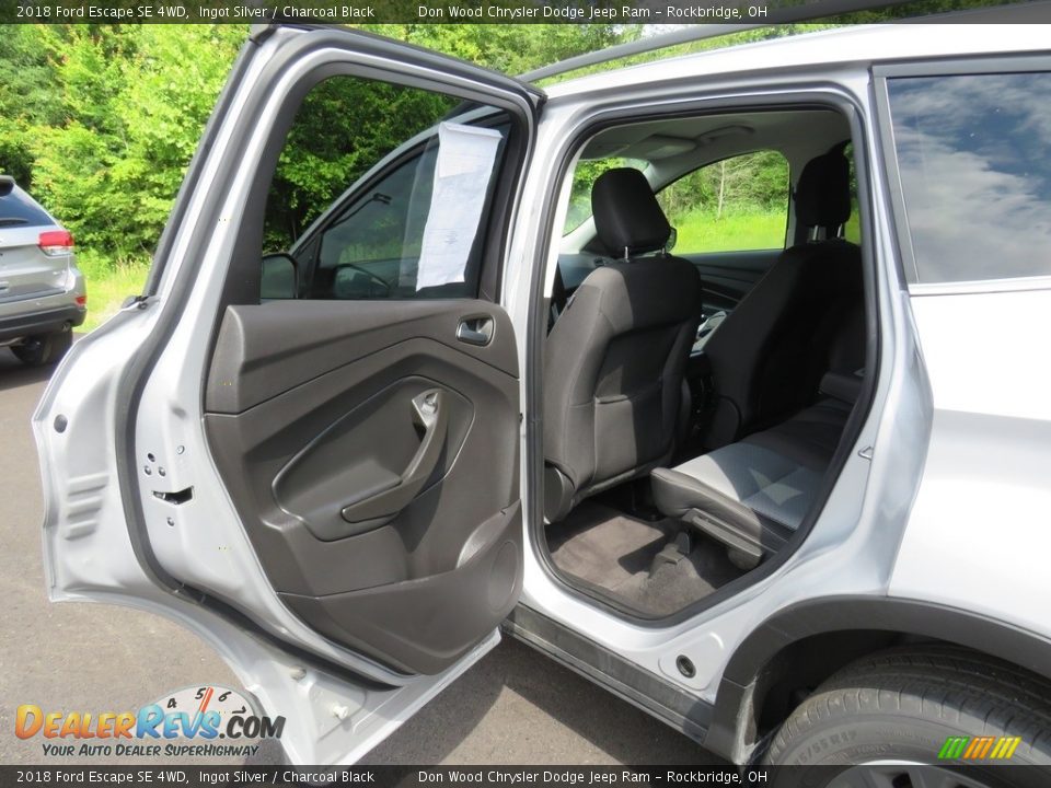 2018 Ford Escape SE 4WD Ingot Silver / Charcoal Black Photo #24