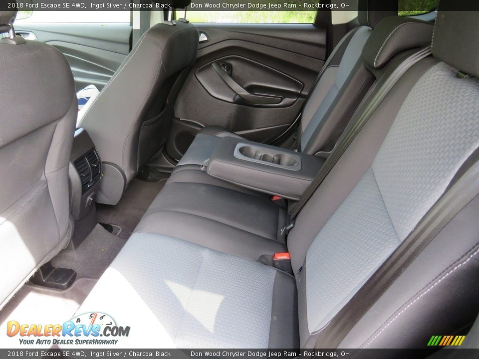 2018 Ford Escape SE 4WD Ingot Silver / Charcoal Black Photo #25