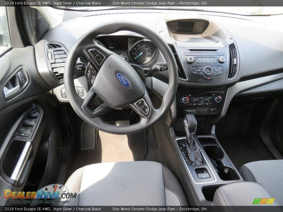 2018 Ford Escape SE 4WD Ingot Silver / Charcoal Black Photo #27