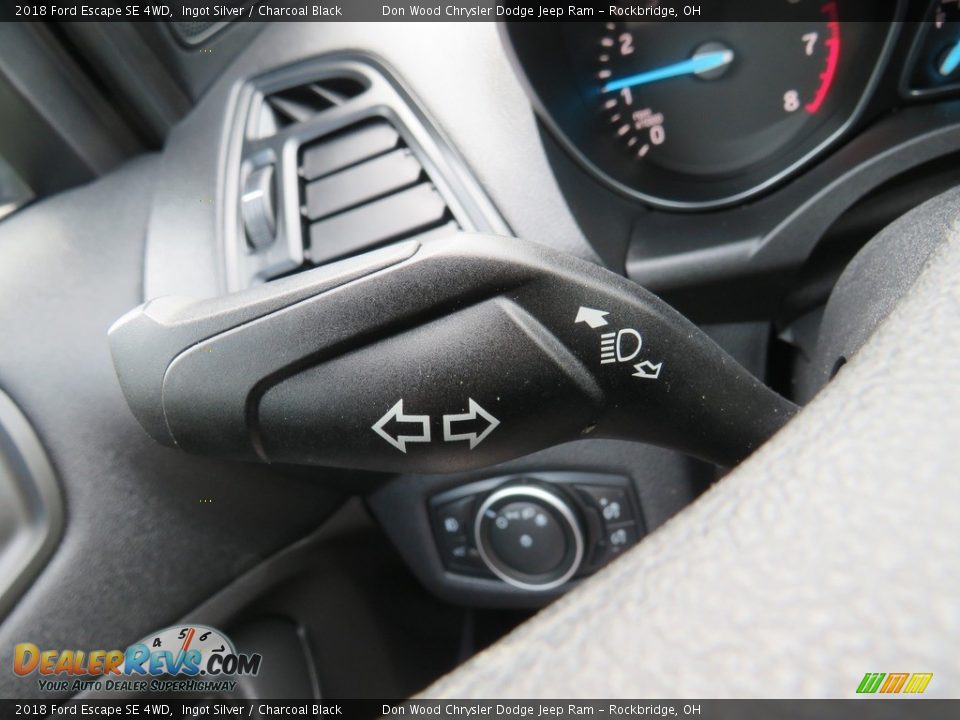 2018 Ford Escape SE 4WD Ingot Silver / Charcoal Black Photo #35