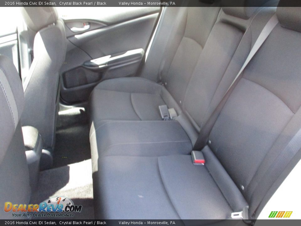 2016 Honda Civic EX Sedan Crystal Black Pearl / Black Photo #11