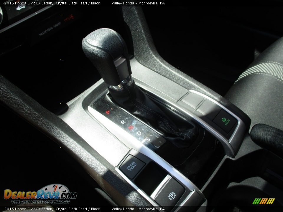2016 Honda Civic EX Sedan Crystal Black Pearl / Black Photo #13