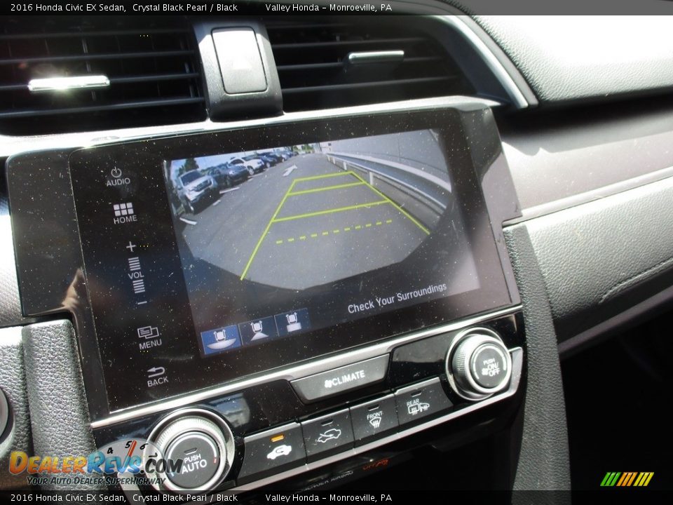 2016 Honda Civic EX Sedan Crystal Black Pearl / Black Photo #15