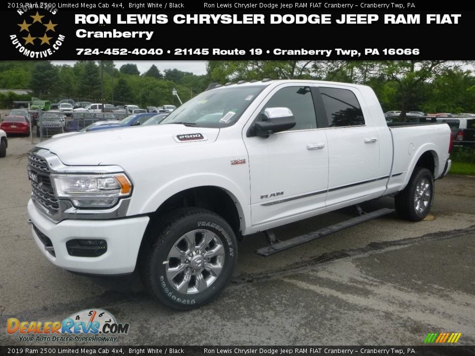 2019 Ram 2500 Limited Mega Cab 4x4 Bright White / Black Photo #1