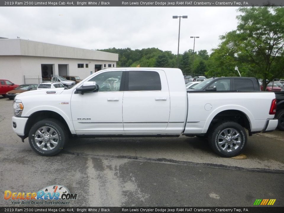 2019 Ram 2500 Limited Mega Cab 4x4 Bright White / Black Photo #2