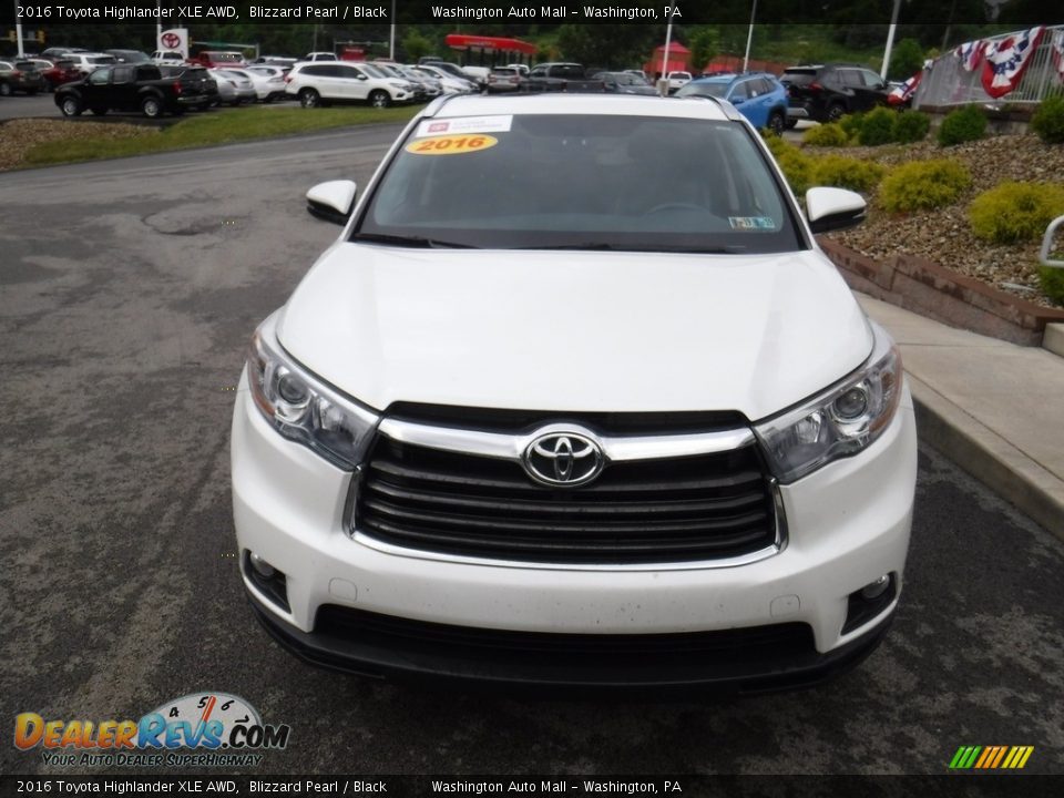 2016 Toyota Highlander XLE AWD Blizzard Pearl / Black Photo #5