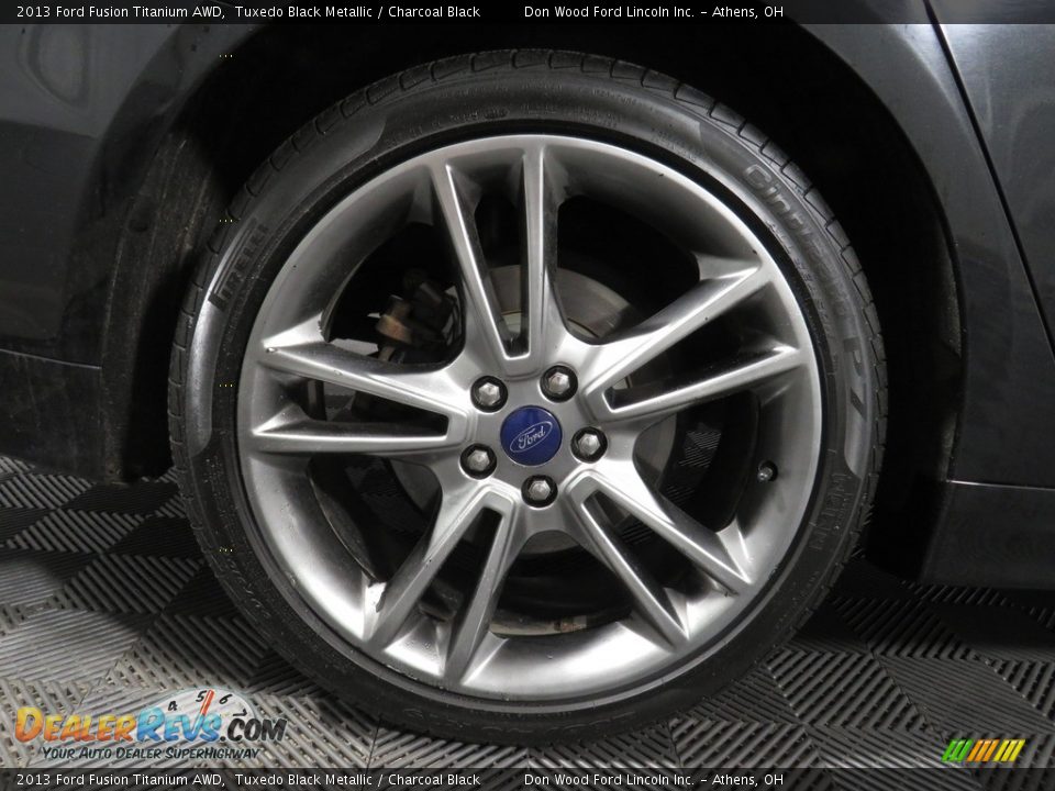 2013 Ford Fusion Titanium AWD Tuxedo Black Metallic / Charcoal Black Photo #16